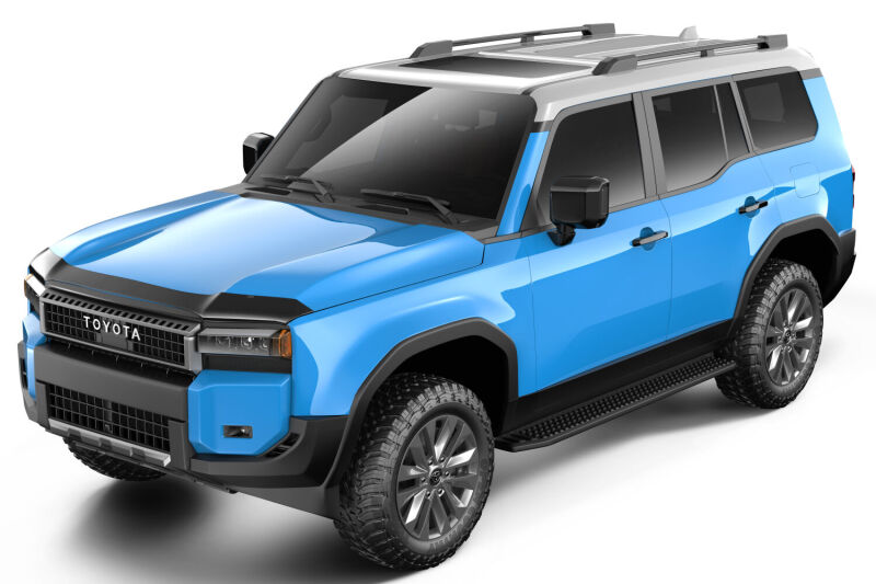 Toyota Land Cruiser Hood Deflector - Husky Liners - Aeroskin - Smoke - `24-`27